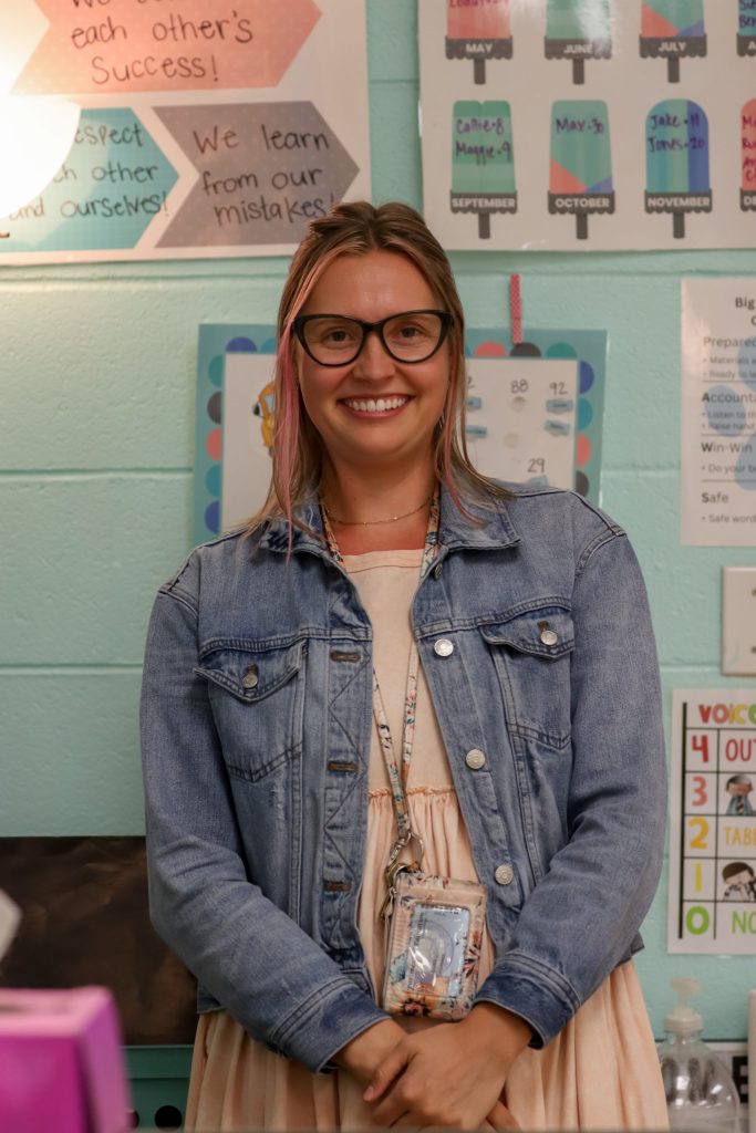 Teacher Appreciation Week_ Anna BehrendsTeacher Appreciation Week_ Anna Behrends-10 A teacher poses for a photo