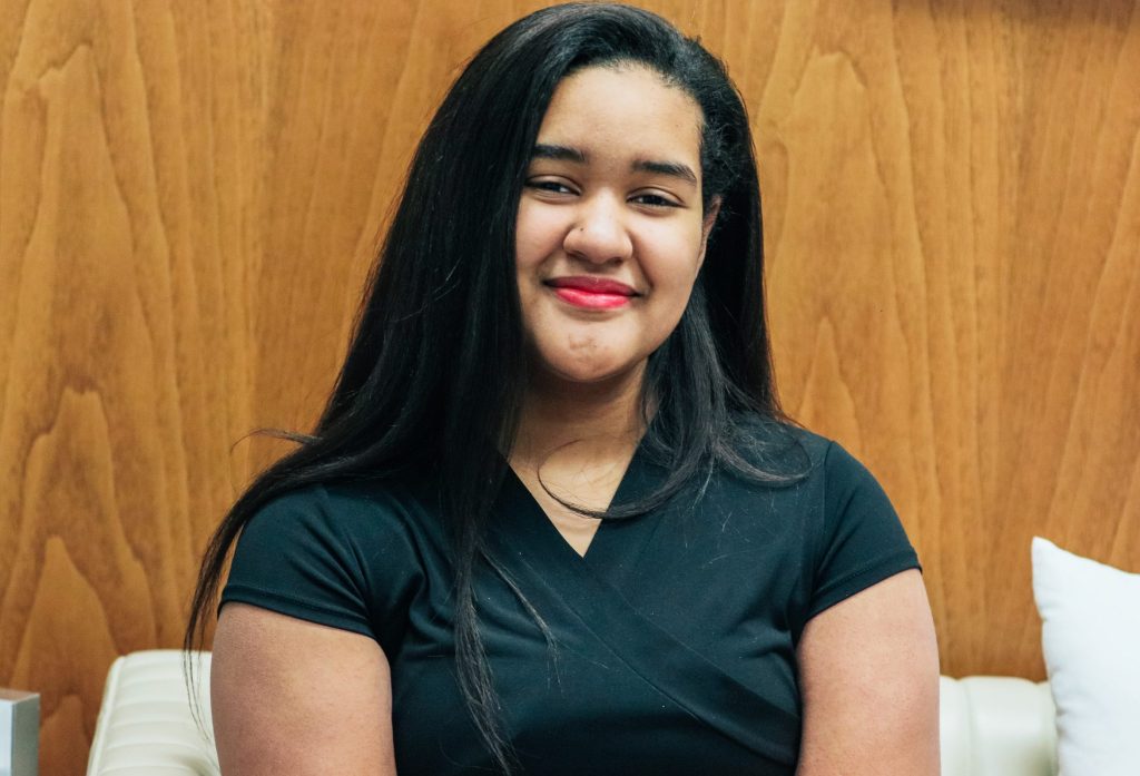 Addlis Villalona Edit A student smiles for a photo