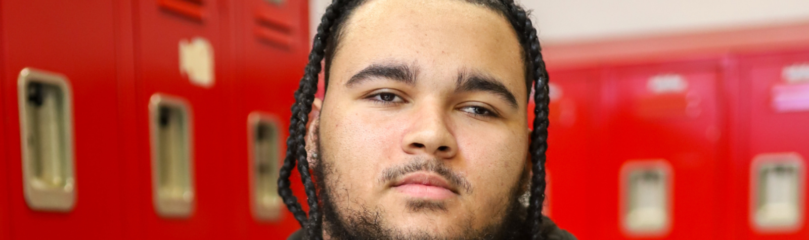 A student poses for a photo