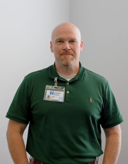Director of Safety and Security Vaughn Crane in his office