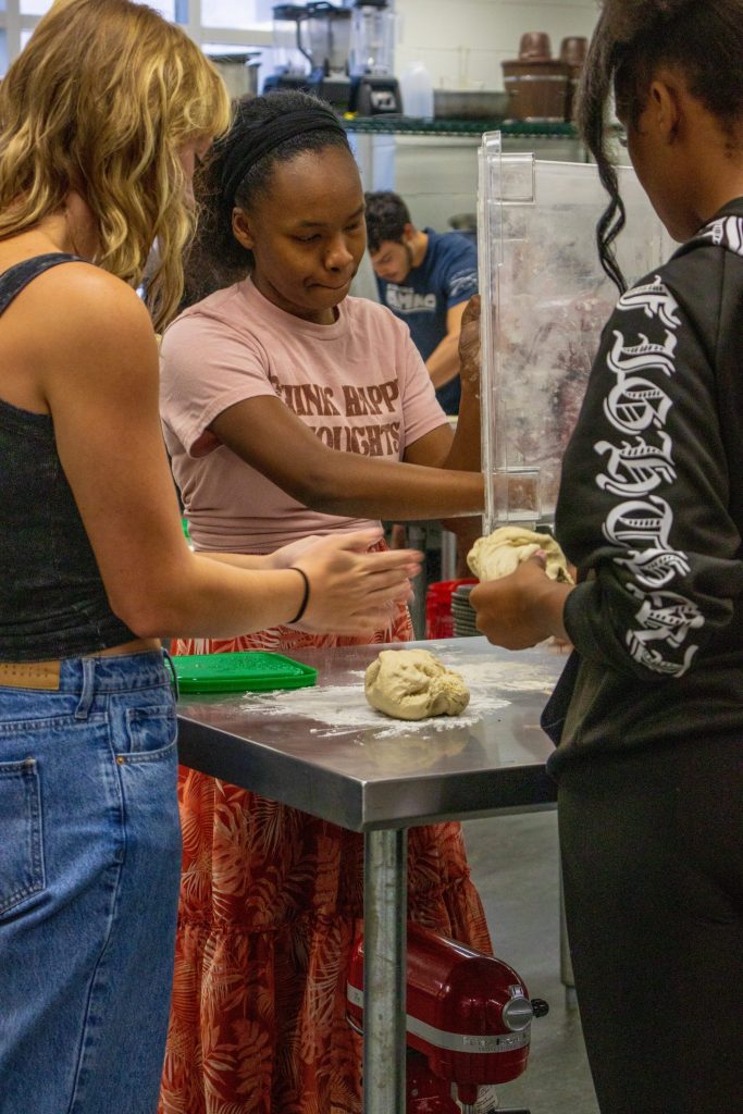 OHS 9.11.24-12 Students making pizza / bread , Ooltewah High culinary pathway