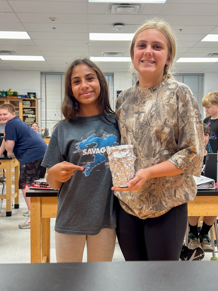 Organ Donor Project Sale Creek-4 Middle School kids showing science project