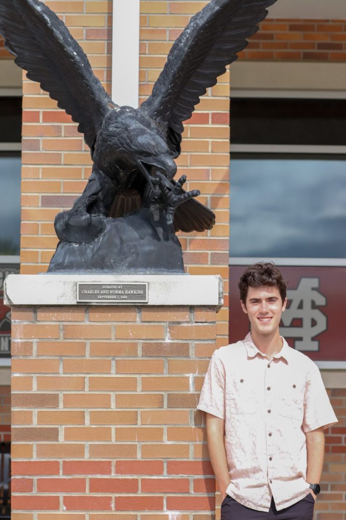 SS SMMHS Simon Lewis-4 A student poses for a photo