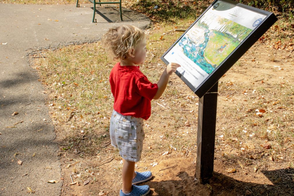 Storybook Trail 8.29.24-18 A child on the Storybook Trail