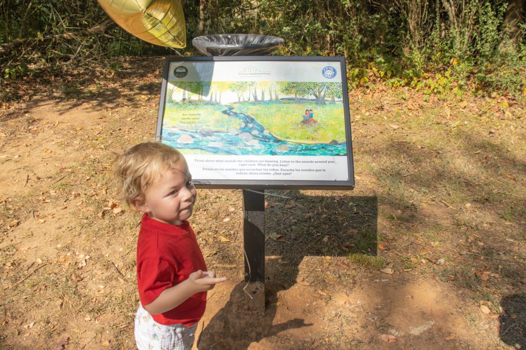 Storybook Trail 8.29.24-19 A child on the Storybook Trail