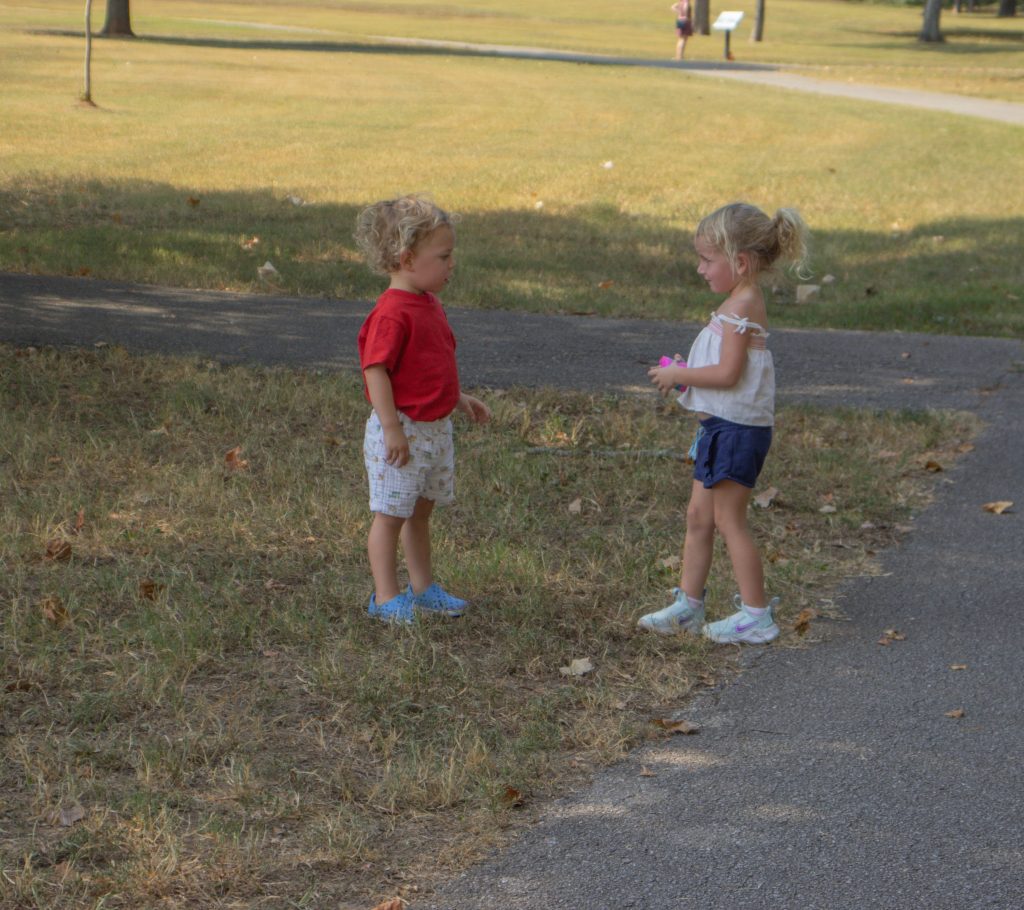 Storybook Trail 8.29.24-33 A group on the Storybook Trail