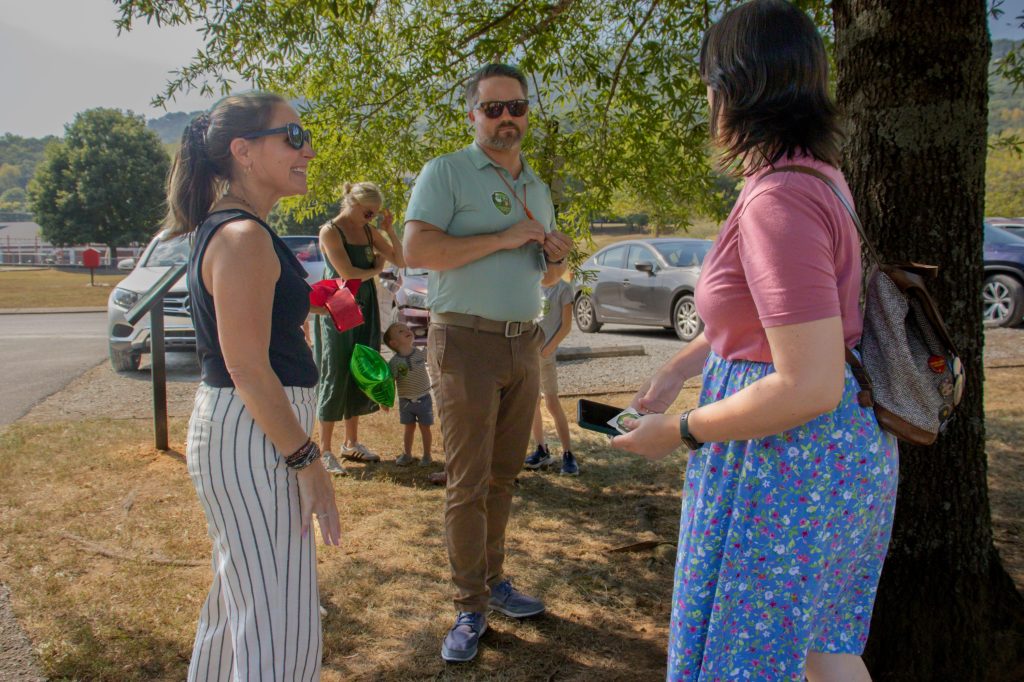 Storybook Trail 8.29.24-4 A group gathers outside