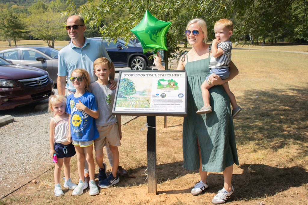 Storybook Trail 8.29.24 A group on the Storybook Trail