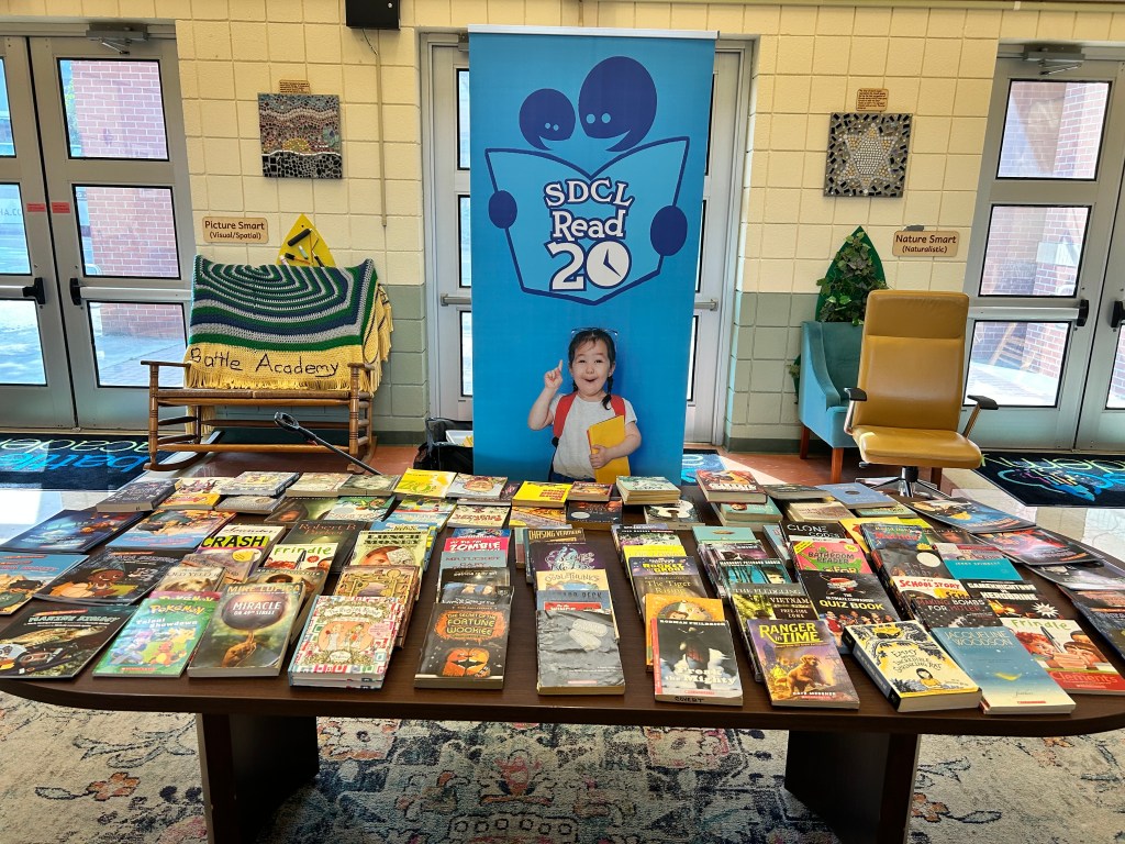 SDCL Read 20 book fair at Battle Academy